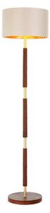 David Hunt Lighting HUN4940 HUNTER Floor Lamp Base Only In Butter Brass With Leather Effect