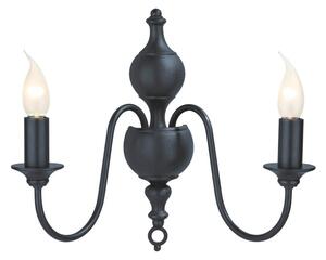 David Hunt Lighting FLE0923 FLEMISH 2 Light Wall Light In Smoke Blue Finish