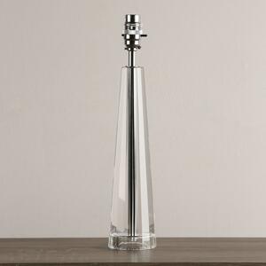Laura Ashley Blake Cut Glass Crystal Obelisk Extra-Large Table Lamp Base In Polished Chrome