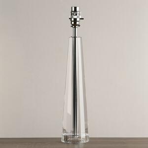 Laura Ashley Blake Cut Glass Crystal Obelisk Large Table Lamp Base In Polished Chrome Finish