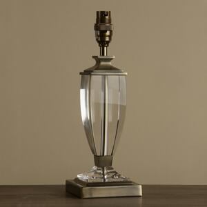 Laura Ashley Carson Antique Brass Crystal Small Table Lamp Base