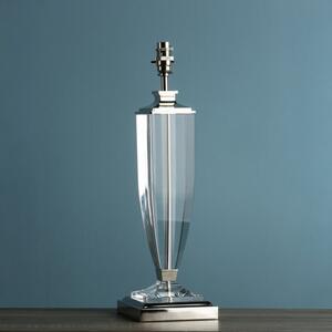 Laura Ashley Carson Polished Nickel Crystal Extra Large Table Lamp Base