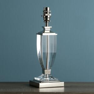 Laura Ashley Carson Polished Nickel Small Crystal Table Lamp Base