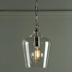 Laura Ashley Ockley 1 Light Bottle Pendant Ceiling Light In Polished Chrome Finish