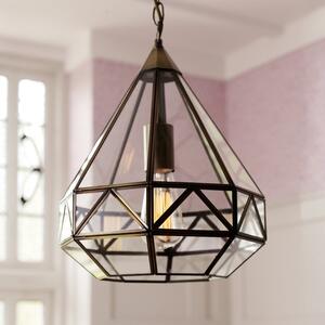 Laura Ashley Zaria Single Ceiling Lantern In Antique Brass Finish