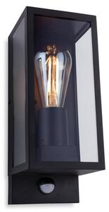 Firstlight 2826BK Dallas PIR Box Lantern In Black Finish IP44