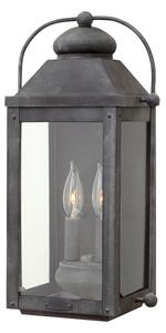 Quintiesse QN-ANCHORAGE-M Anchorage 2 Light Exterior Wall Lantern In Aged Zinc