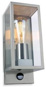 Firstlight 2826ST Dallas Outdoor PIR Box Lantern In Stainless Steel Finish IP44