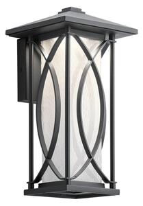 Quintiesse QN-ASHBERN-S Ashbern Single Wall Lantern In Textured Black IP44