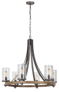 Quintiesse QN-ANGELO6 Angelo 6 Light Rustic Ceiling Chandelier
