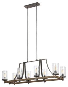 Quintiesse QN-ANGELO8-ISLE Angelo 8 Light Rustic Ceiling Isle Chandelier