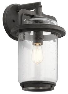 Quintiesse QN-ANDOVER-L Andover Large Exterior Wall Lantern In Weathered Zinc