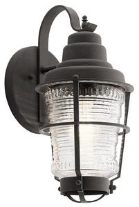 Quintiesse QN-CHANCE-HARBOR-S Chance Harbor Small Outdoor Wall Lantern In Weathered Zinc IP44