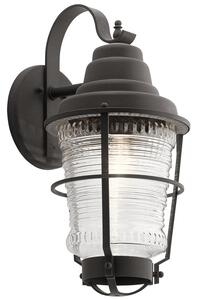 Quintiesse QN-CHANCE-HARBOR-L Chance Harbor Outdoor Wall Lantern In Weathered Zinc IP44