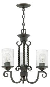 Elstead HK-CASA3 Casa 3 Light Classic Ceiling Chandelier In Olde Black Finish