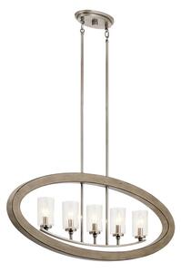 Elstead KL-GRAND-BANK5 Grand Bank 5 Light Ceiling Chandelier In Distressed Antique Grey