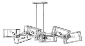Quintiesse QN-ENSEMBLE6-PN Ensemble 6 Light Linear Cluster Pendant In Polished Nickel
