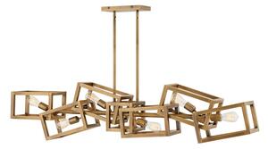 Quintiesse QN-ENSEMBLE6-BB Ensemble 6 Light Linear Cluster Pendant In Brushed Bronze