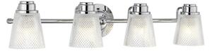Quintiesse QN-HUDSON4-BATH Hudson 4 Light Bathroom Wall Light In Polished Chrome Finish
