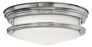 Quintiesse QN-HADRIAN-FS-CM-OPAL Hadrian 2 Light Flush Ceiling Light In Chrome With Opal Glass IP44