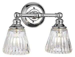 Quintiesse QN-KEYNES2-BATH Keynes 2 Light Bathroom Wall Light In Polished Chrome IP44
