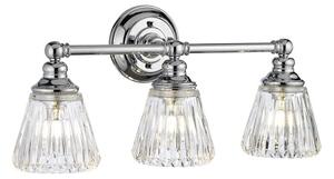 Quintiesse QN-KEYNES3-BATH Keynes 3 Light Bathroom Wall Light In Polished Chrome IP44