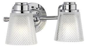 Quintiesse QN-HUDSON2-BATH Hudson 2 Light Bathroom Wall Light In Polished Chrome Finish