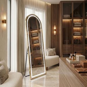 Mirror LED Orbit 60x170cm Brush Gold