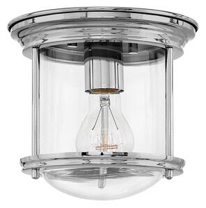 Quintiesse QN-HADRIAN-MINI-F-CM-CLEAR Hadrian Flush Mount Ceiling Light In Chrome With Clear Glass IP44