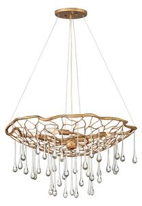 Quintiesse QN-LAGUNA-4P Laguna 4 Light Ceiling Pendant Light In Gold Finish