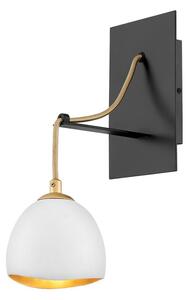 Quintiesse QN-NULA1 Nula Single Wall Light In Chalk White With Gold Accents