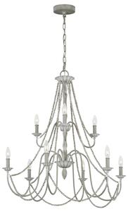 Elstead FE-MARYVILLE9 Maryville 9 Light Ceiling Chandelier In Washed Grey Finish