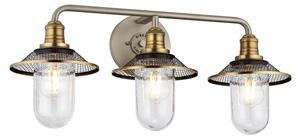 Quintiesse QN-RIGBY3-BATH-AN Rigby 3 Light Bathroom Wall Light In Antique Nickel Finish