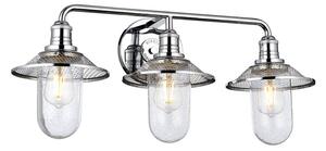 Quintiesse QN-RIGBY3-BATH-PC Rigby 3 Light Bathroom Wall Light In Polished Chrome Finish IP44