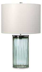 Quintiesse QN-RENO-GREEN-PN Reno Table Lamp In Green Tint With Polished Nickel Finish