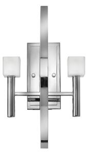 Quintiesse QN-MONDO2 Mondo 2 Light Wall Light In Polished Chrome Finish With Frosted Glass