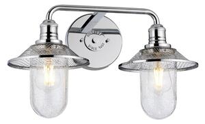 Quintiesse QN-RIGBY2-BATH-PC Rigby 2 Light Bathroom Wall Light In Polished Chrome Finish IP44