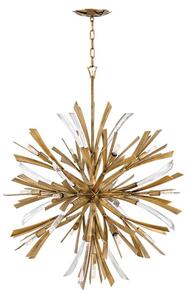 Quintiesse QN-VIDA-13P-L Vida 13 Light Large Ceiling Pendant In Burnished Gold Finish