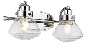 Quintiesse QN-SCHOLAR2 Scholar 2 Light Bathroom Wall Light In Polished Chrome Finish IP44