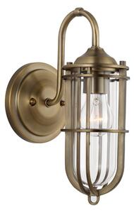 Quintiesse QN-URBANREST1 Urban Restoration Single Wall Light In Dark Antique Brass Finish IP44