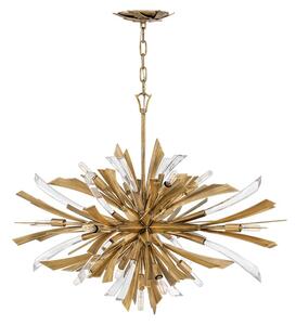 Quintiesse QN-VIDA-13P-W Vida 13 Light Ceiling Pendant Light In Burnished Gold Finish