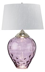 Quintiesse QN-SAMARA-TL-LRG-PLM Samara Large Table Lamp In Plum Tint With Polished Nickel Finish