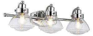 Quintiesse QN-SCHOLAR3 Scholar 3 Light Bathroom Wall Light In Polished Chrome Finish IP44