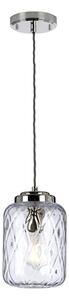 Elstead SOLA-P Sola Clear Glass Ceiling Pendant Light In Polished Nickel Finish