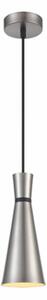 Franklite PCH233 Happy 1 Light Ceiling Pendant Light In Satin Nickel Finish