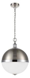 Harriet 3 Light Ceiling Pendant Light In Satin Nickel And Chrome Finish PH219