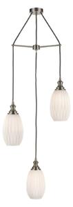 Marcella 3 Light Cluster Ceiling Light In Matt White Finish 47 cm F2421-3/348
