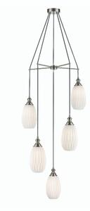 Marcella 5 Light Cluster Ceiling Light In Matt White Finish 56cm F2421-5/348