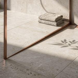 Shower tray skirting panel 100cm Brush Copper
