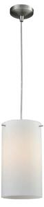 Franklite PCH166/956 1 Light Ceiling Light In Chrome With Opal Glass